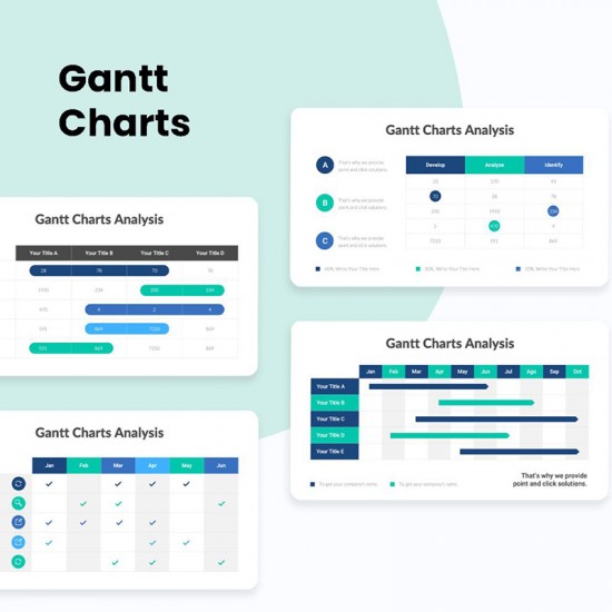 Gantt Charts Diagrams Infographics