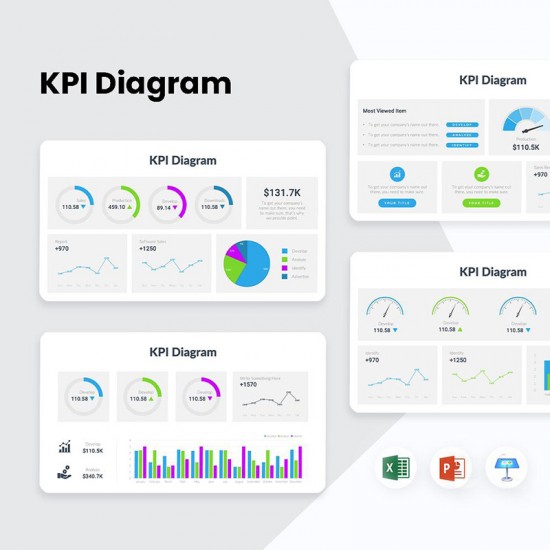 KPI Diagrams Infographics