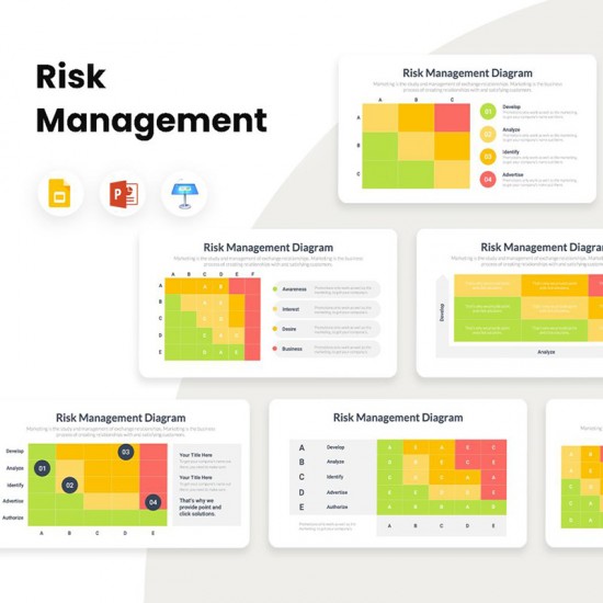 Risk Management Diagrams Infographics