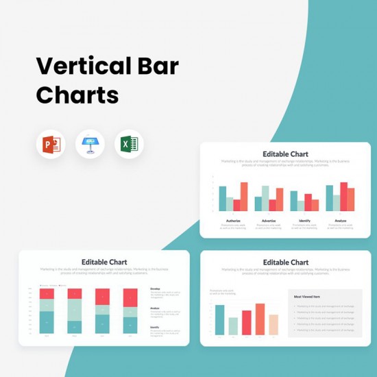 Vertical Charts Infographics