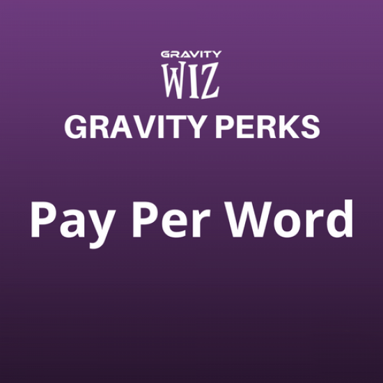 Gravity Perks Pay Per Word