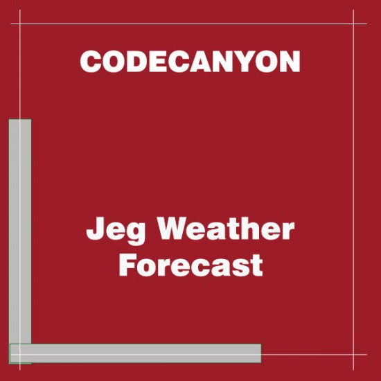 Jeg Weather Forecast Add-on for Elementor and WPBakery