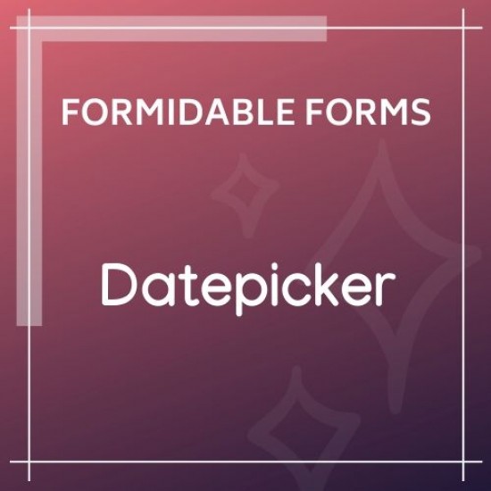 Formidable Forms Datepicker Options Add-On