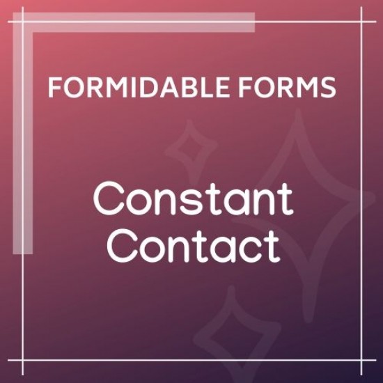 Formidable Forms Constant Contact Add-On
