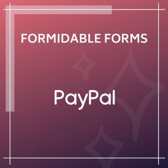 Formidable Forms PayPal Add-On