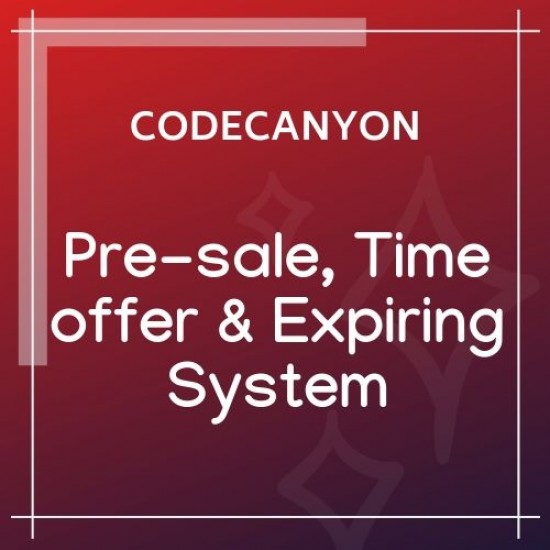 WooCommerce Pre-sale, Time offer Expiring System